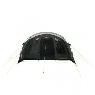 Outwell Denver with the front door of the tent open and the edge of the floor folded up.