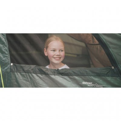 Extra door with mosquito net on the tent Outwell Denver 6.