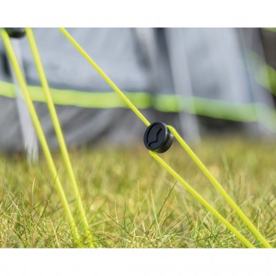 Adjustable tent tensioners from Outwell that make it easy to keep the tent canvas taut