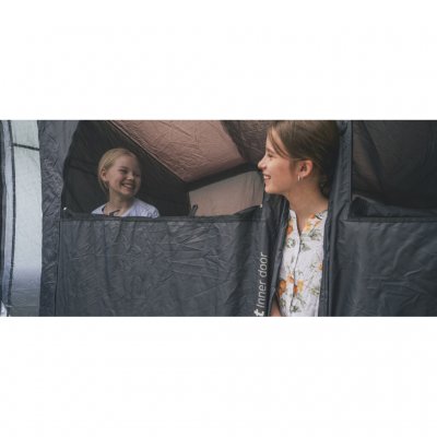 Outwells dark Innertent on Tennessee 6+2 Air family tent