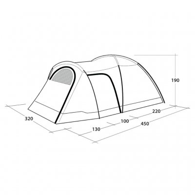 Dimensions Outwell Cloud 5 Plus Tent