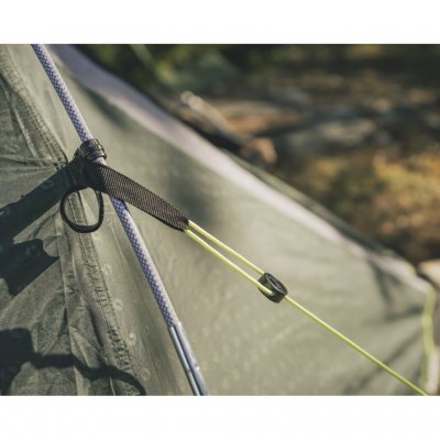 Duratec fiberglass poles and reinforced mounts for the guylines on Outwell Earth 2 tunnel tent.