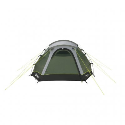 Outwell Earth 3 Plus seen from the front with the door closed