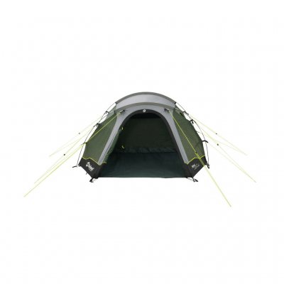 Outwell Earth 3 Plus seen from the front with the door open