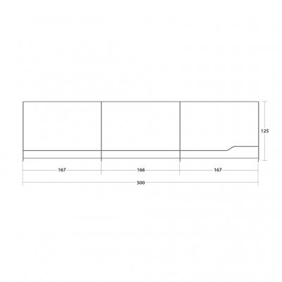 Dimensional sketch Outwell Oklahoma Vindskydd