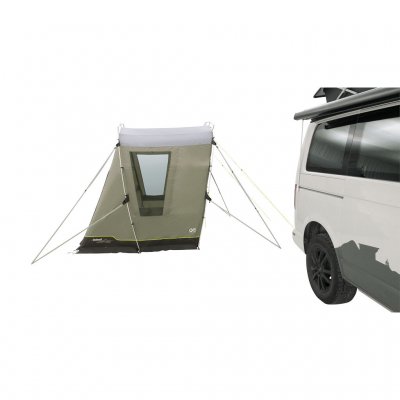 Outwell Dunecrest L freestanding with closed door. Use the tent independently in cases where you want to drive away with the car