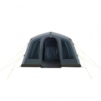 The door can be opened completely on the tent and rolled to the side