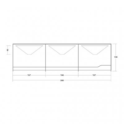 Dimensional drawing for Outwell Georgia Windscreen TC