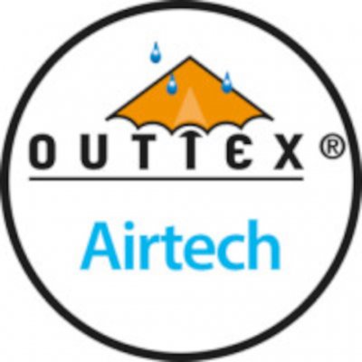 High-quality polycotton, treated with a water-repellent surface that causes raindrops to form small beads and run off.