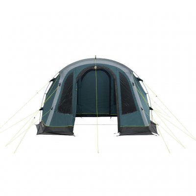 The family tent Outwell Carolina 6 with the doors open.