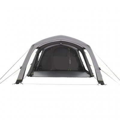 The door to the family room can be rolled completely to the side to create a fully open and airy space