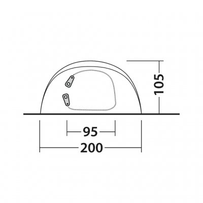 Height for Outwell Nexion 3 Ocean.