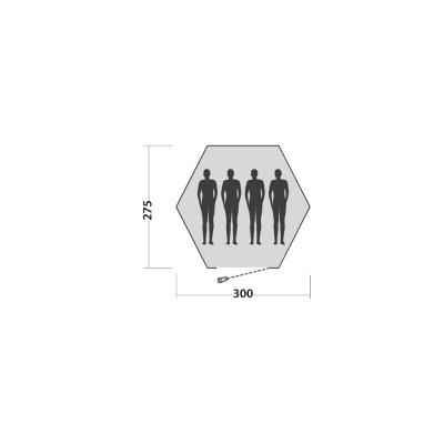 Plan sketch Easy Camp Tipi Bolide 400