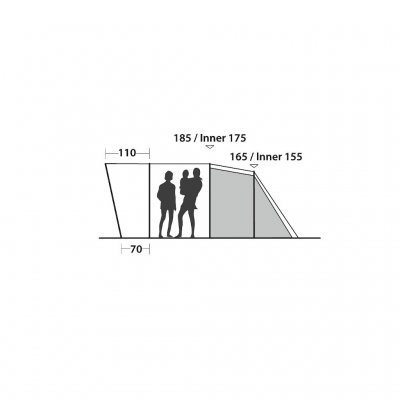 Sketch height for Easy Camp Palmdale 400
