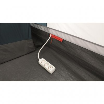 Cable entry point for Easy Camp Palmdale 500 family tent.