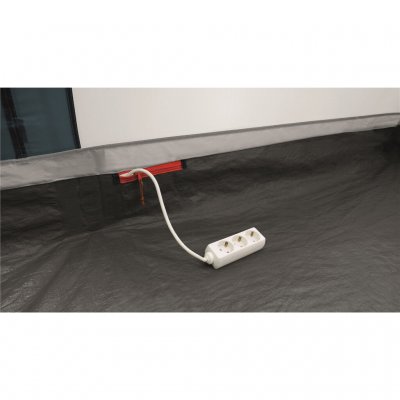 Cable entry on the side of the Easy Camp Palmdale 600 Lux tent.