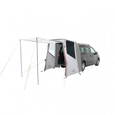 Attach the door to the tent and use it as a sun canopy.