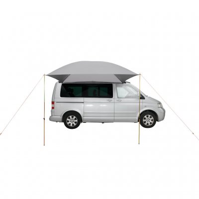 Secure the sunroof with a rope over the car.