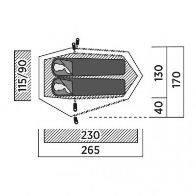 Floor plan for Sarek 2