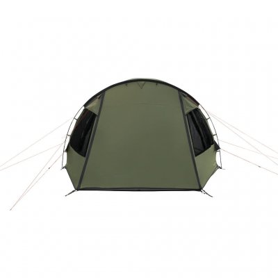 Easy Camp Kinn 5 Tent with closed door and double windows in each direction.