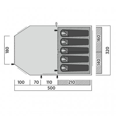 Floor plan for Easy Camp Hamra 5