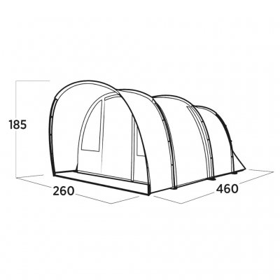 Dimensional drawing for Easy Camp Skarvan 4