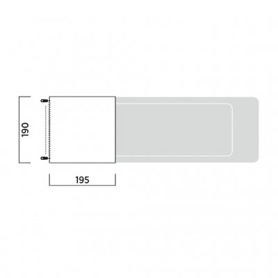 Floor plan for Easy Camp Krossbu – providing an overview of the tent’s layout and usage possibilities