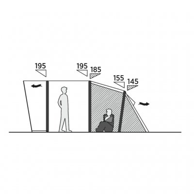 Sketch height for Easy Camp Brimnes 5 Air