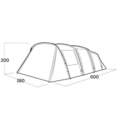 Dimension drawing for Easy Camp Kullen 6 Air