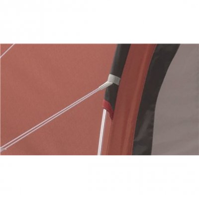 Reinforced mounts for tent ropes on Robens Arrowhead.