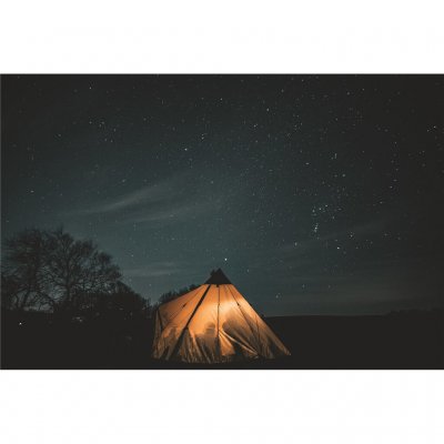 Spacious and cozy tipi tent