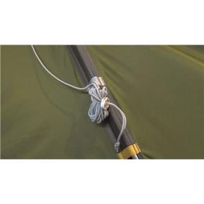Guylines with attachments in the screen makes it easy and fast to unpack and the tent.