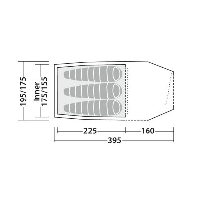 Planning solution for the 3-man tent Robens Voyager Versa 3.