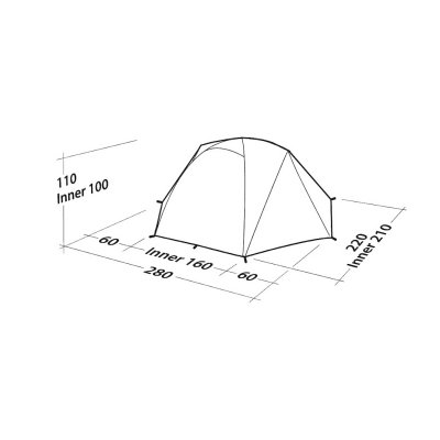 Dimensions for Robens Boulder 3 dome tent