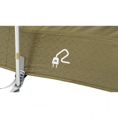 Cable entry point make it easy to draw electricity into Robens Eagle Rock 6+2XP.