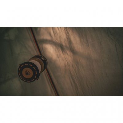 Lamp holder in the roof of the tarp.