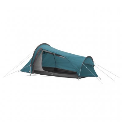 1-person hiking tent with good fabric and aluminum rods and the opening of the side.