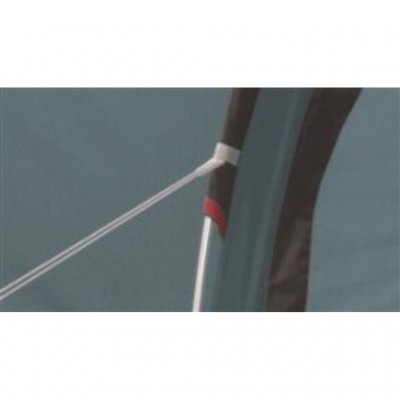 Aluminum poles, sturdy flysheet and guylines provide good stability of the tent.