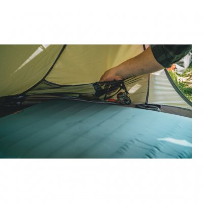 Storage pockets on the side of the tent's sleeping cabin.