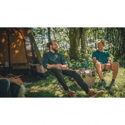 Perfect base camp tent that is used as a starting point for tours in the forest or mountains.