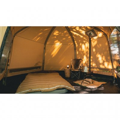 Furnish with a stove for extra warmth in the tent.