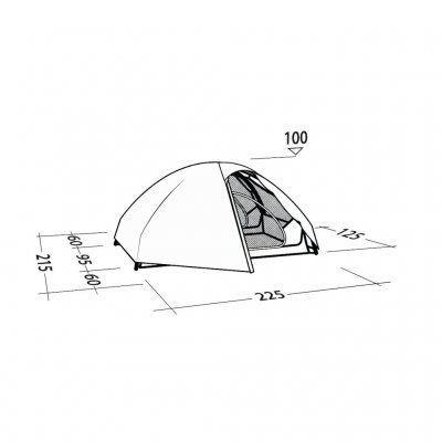 Dimensions for Robens Seeker 2 dome tent