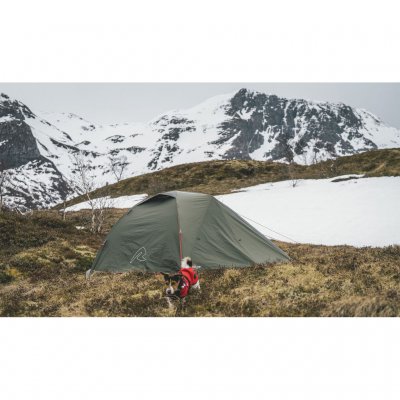 Dome tent for hiking, kayaking, canoeing or other outdoor activities.