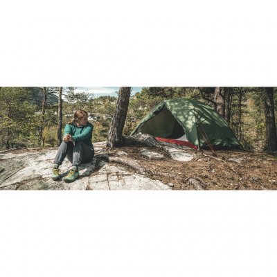 Dome tent for hiking, kayaking, canoeing or other outdoor activities.