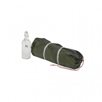 Compressible tent bag makes it easy to pack the tent.