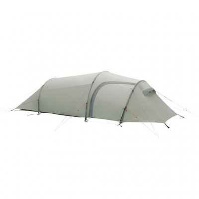 Lightweight three-person tunnel tent with a HydroTex RS SilPoly flysheet and a 2,000 mm hydrostatic head.