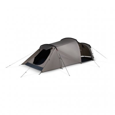 The classic tunnel shape provides excellent stability while creating a sheltered space for gear storage and relaxation.