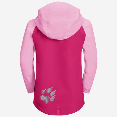 Jack Wolfskin Tucan Jacket Kids Pink Peony backside.