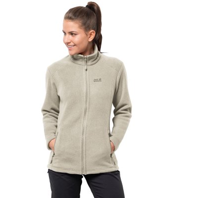 Fleece jacket with high collar and side pockets. Perfect for chilly nights in the tent or on a hike.