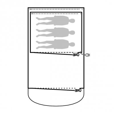 Carpet floor plan for Outwell Franklin 3